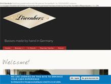 Tablet Screenshot of loewenherzbass.com